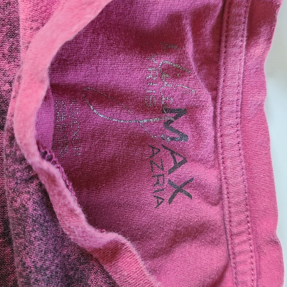 BCBGMaxAzria Pink Fitted Graphic T-Shirt - Picture 2 of 2